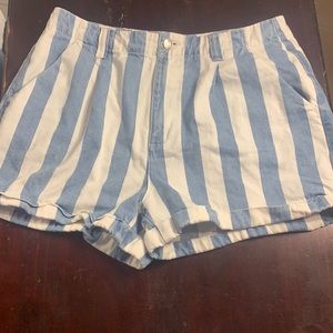 Blue and White beach shorts